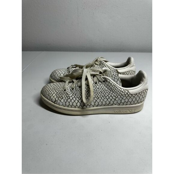 Adidas Stan Smith Trainer White Snakeskin Unisex Size 6 2015 S75136 Sneakers - Picture 4 of 9